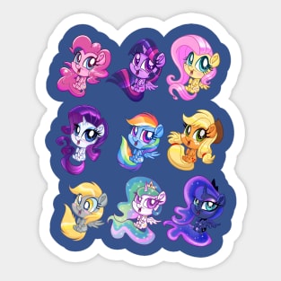 Pony Chibis Sticker